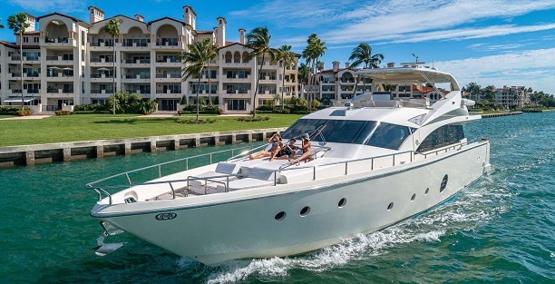 75 Aicon Yacht Miami Blue Yacht Rental