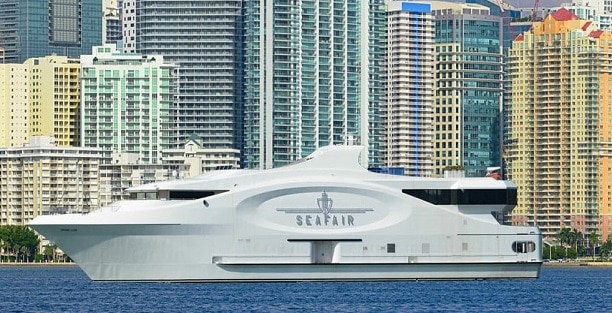 222' Event Yacht Yacht Miami Blue Yacht Rental