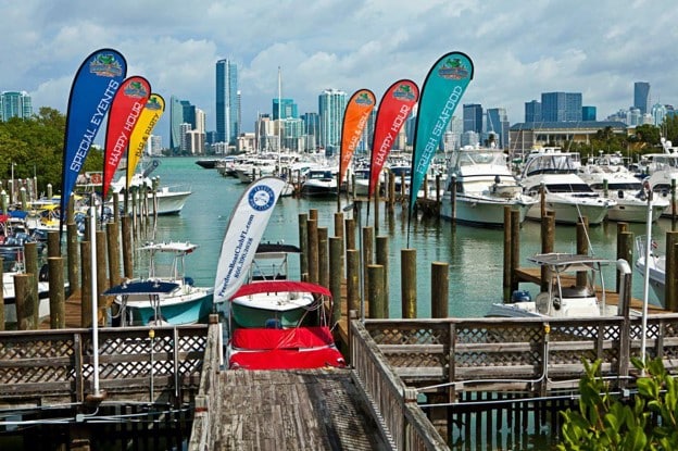 Zuma Waterfront Restaurant Boat Dock, Downtown Miami