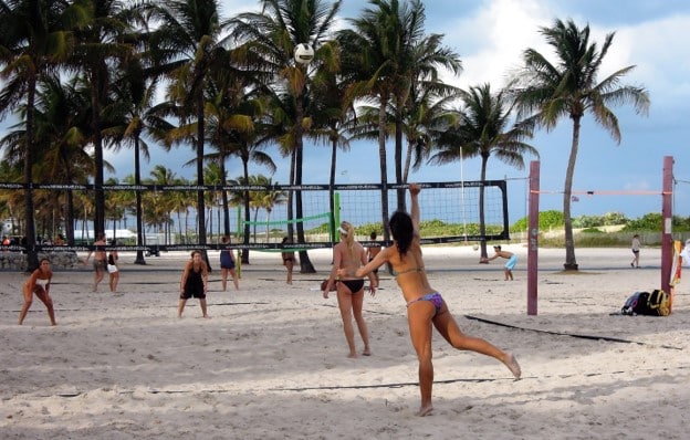 south beach vollyball