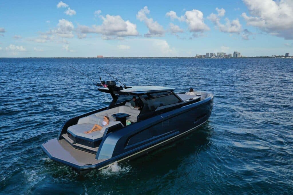 Girl on 45' vanquish