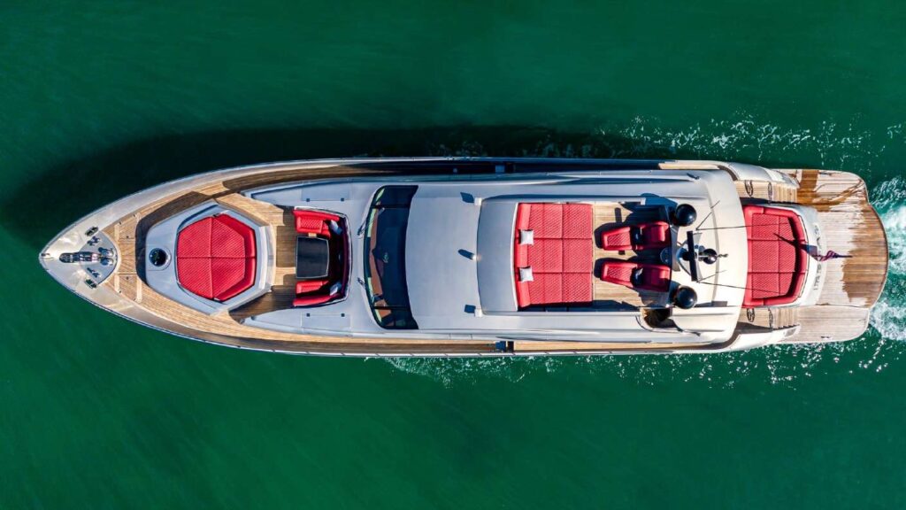 90' Pershing drone view